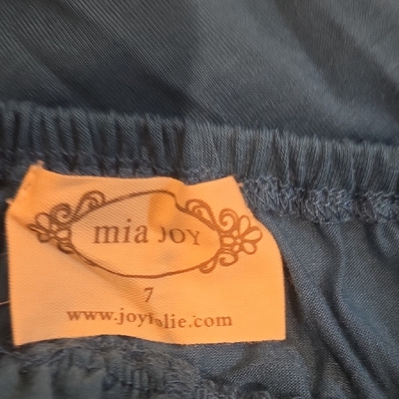 New Joyfolie Blue Ruffled Kids Casual/Formal Dress-Pens. - Picture 6 of 7